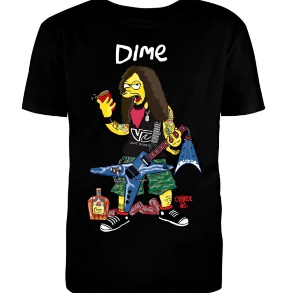 Dimebag Darrell Christmas Holiday T-Shirt Xmas Rock Music Tee .